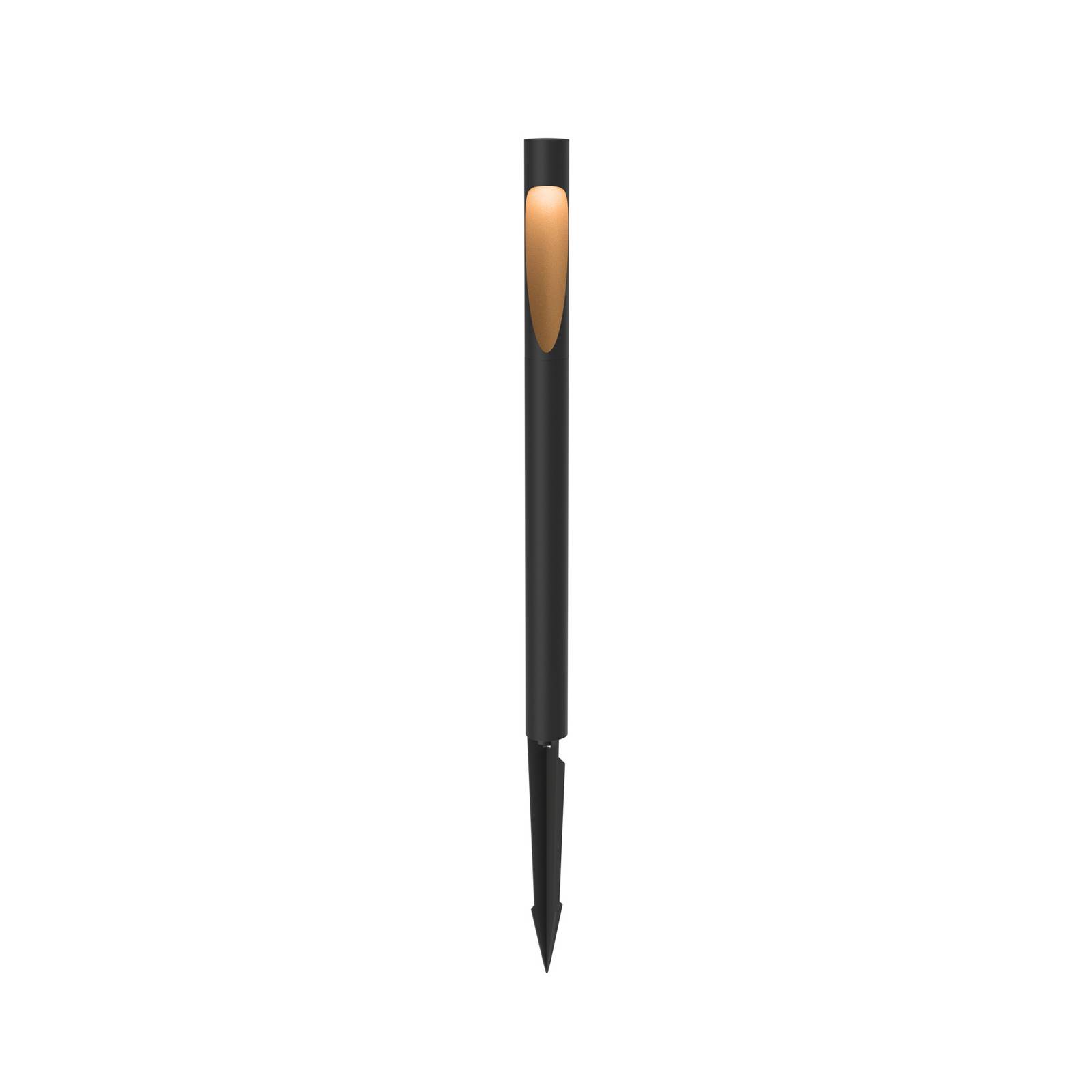 Louis Poulsen Flindt Wegelampe, 827, schwarz, 70cm, Buchse