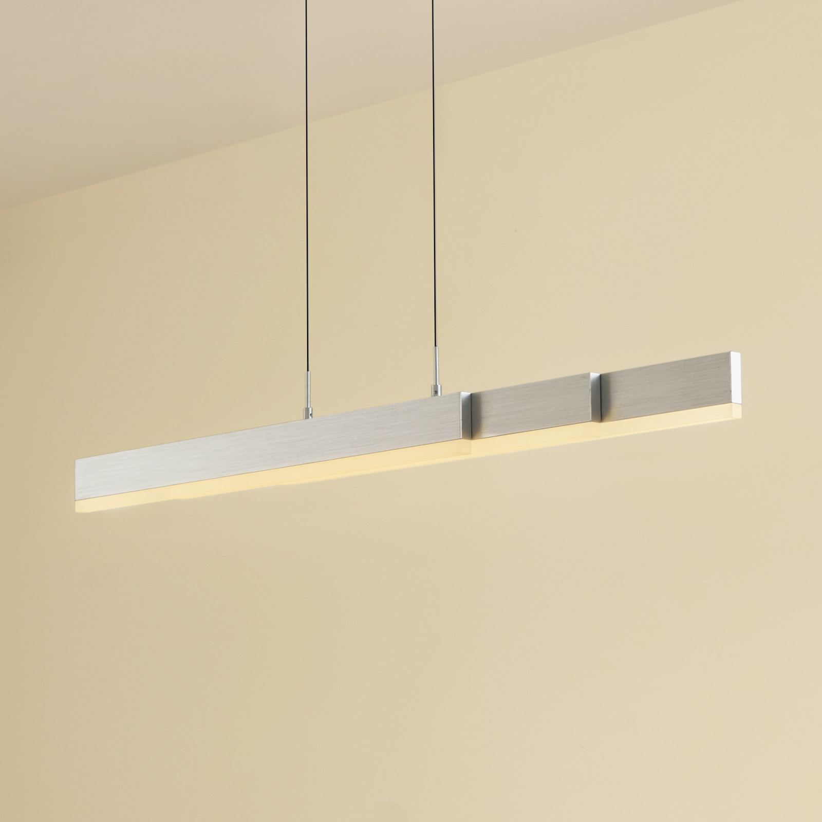 Lucande LED-hänglampa Torven, aluminium, CCT, dimbar
