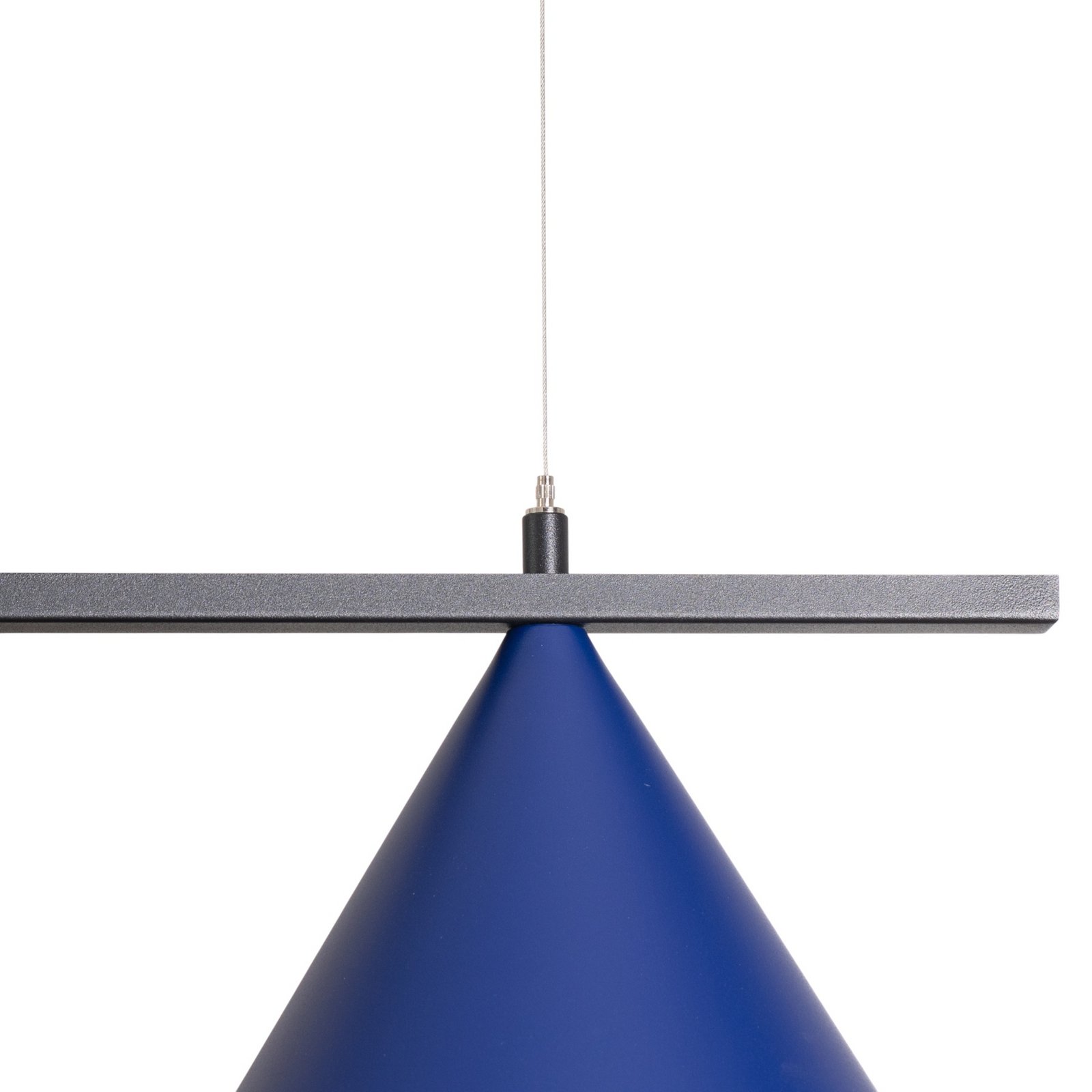 Висящо осветително тяло Capital, синьо, 3 светлини, Ø 32 cm, GX53