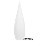 Terraslamp Classy wit, E27, hoogte 150 cm, kunststof
