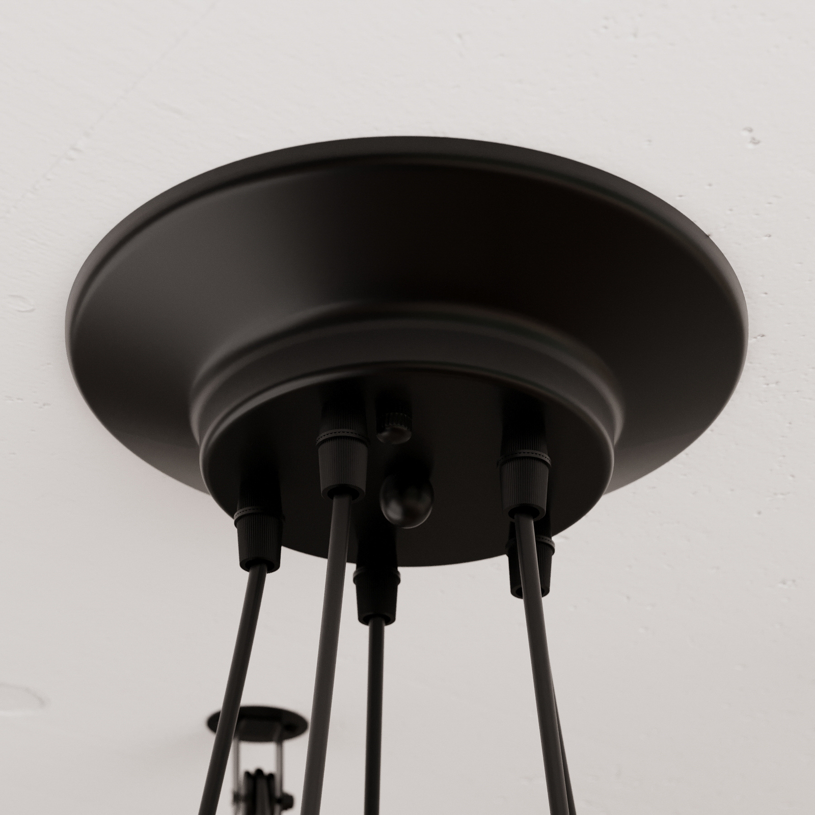 Spider hanging light, five cage lampshades Lights.ie