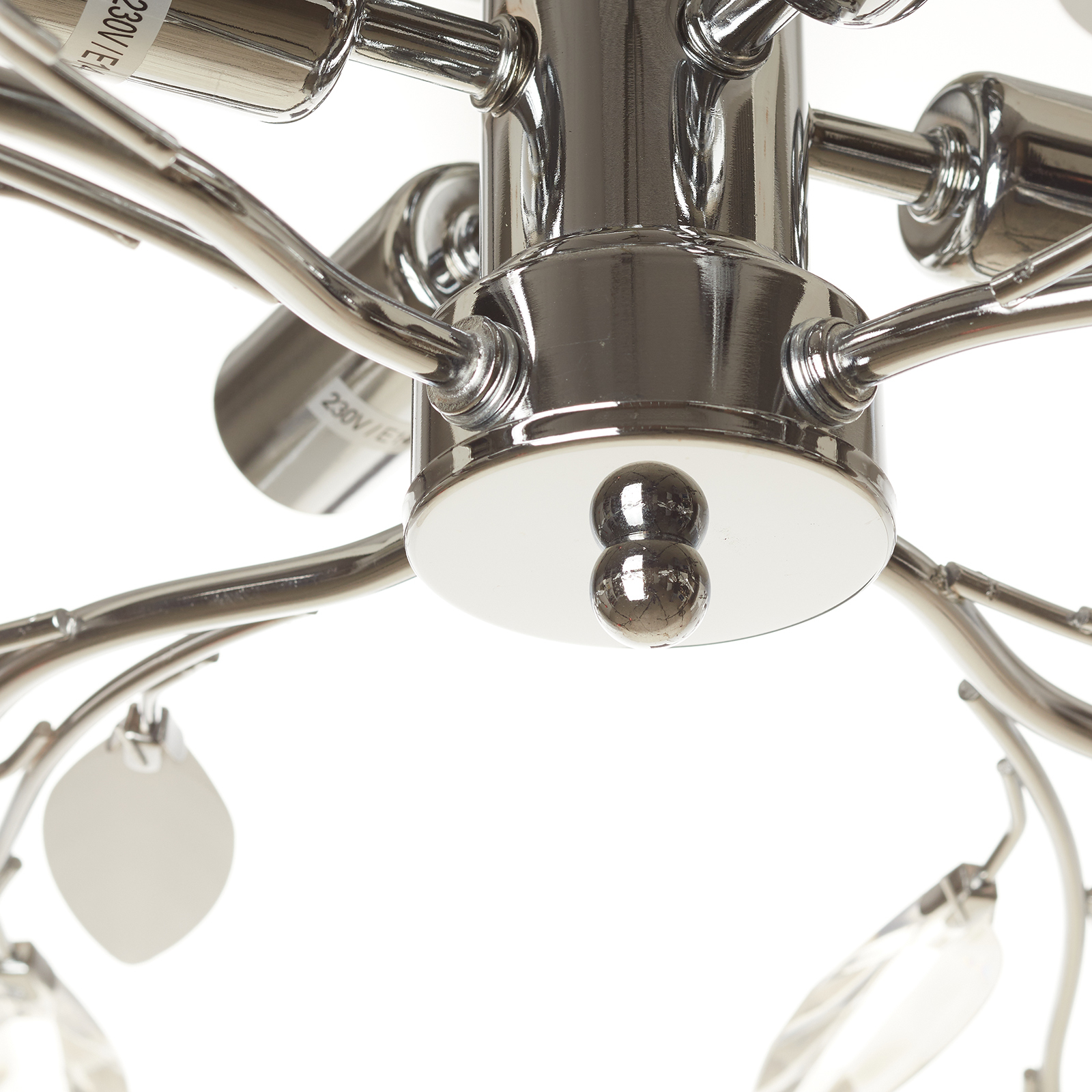 Nottingham decorative ceiling lamp chrome look Lights.co.uk