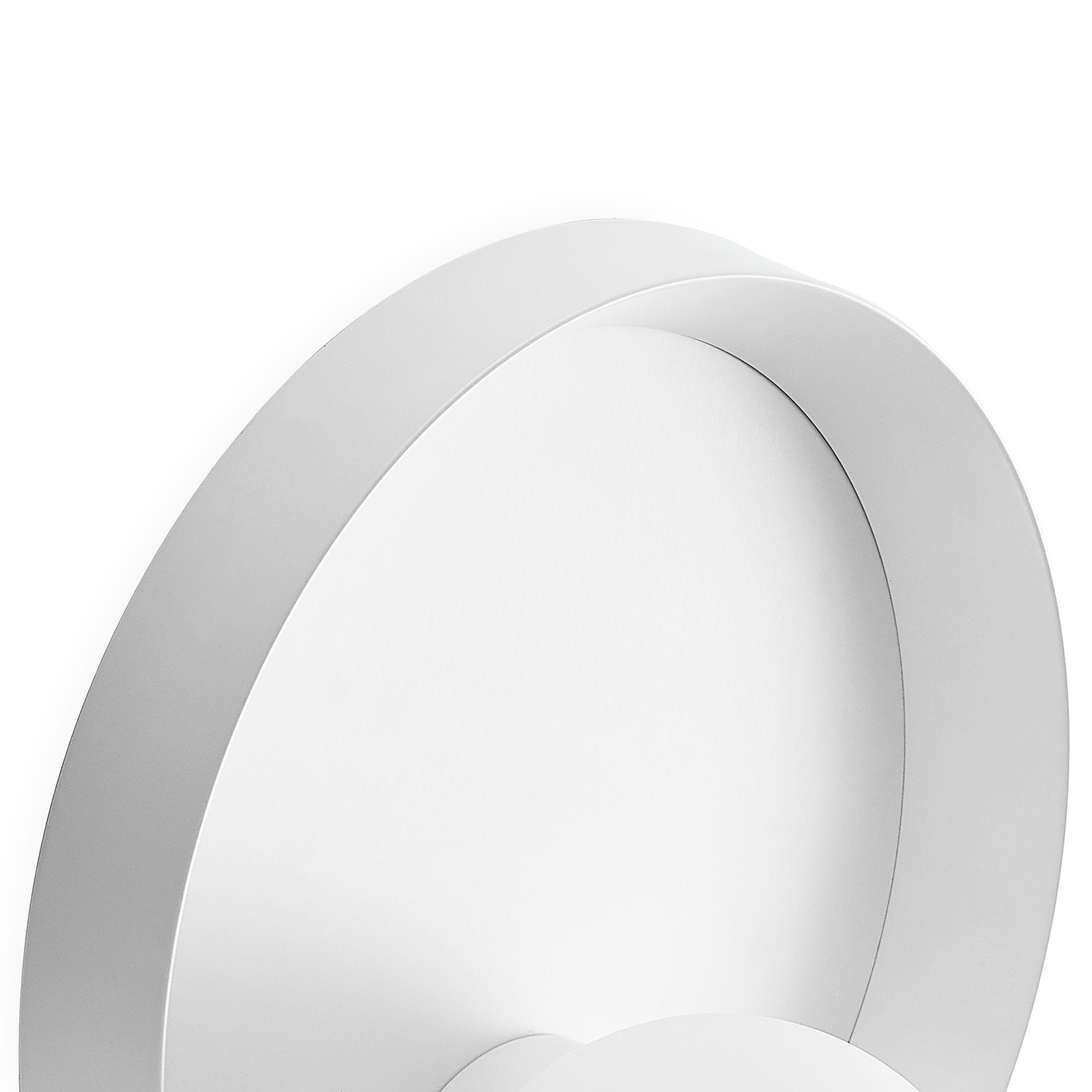 Lucande Andelina wandlamp, rond, wit