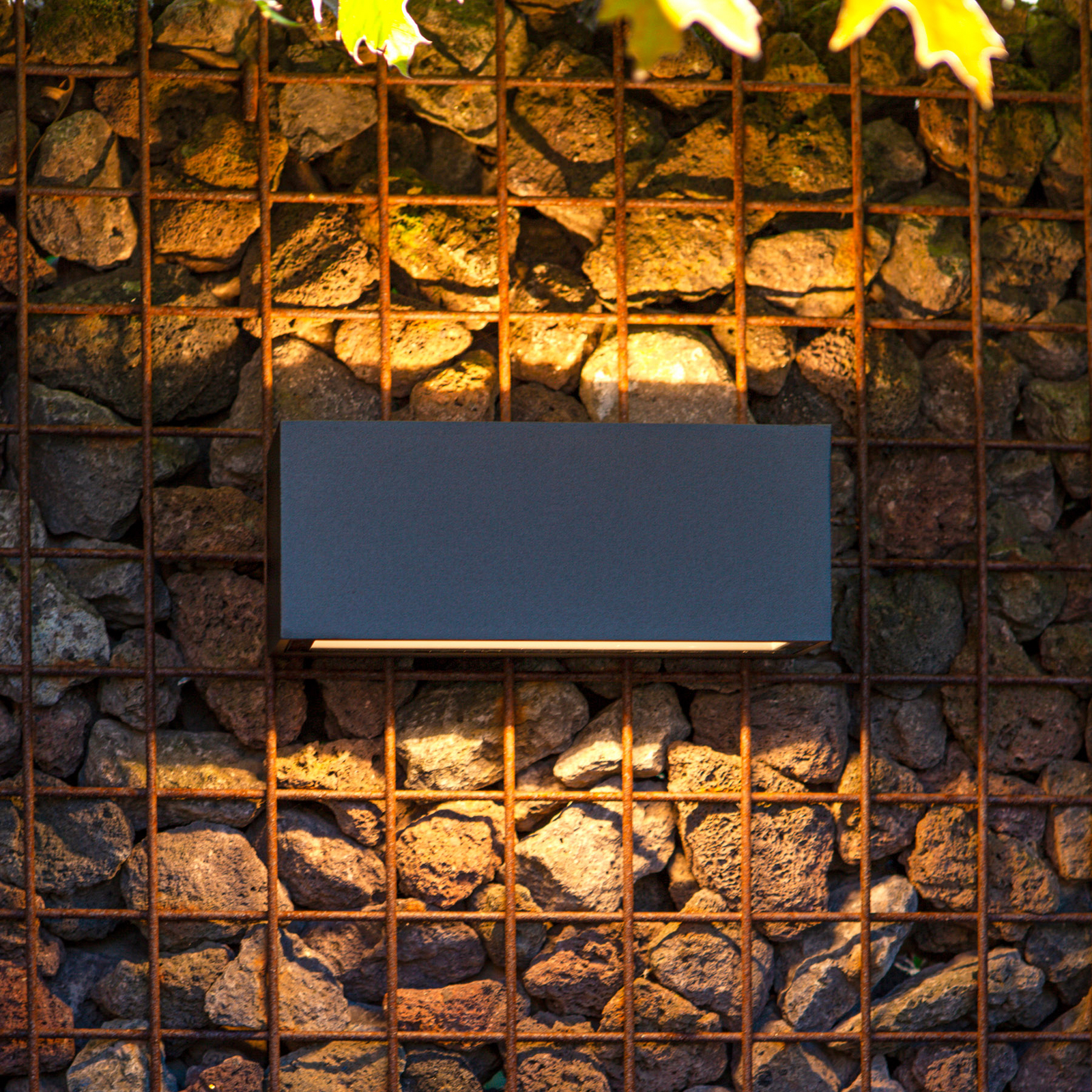 Aplique LED exterior Gemini 22cm 3.000K antracita