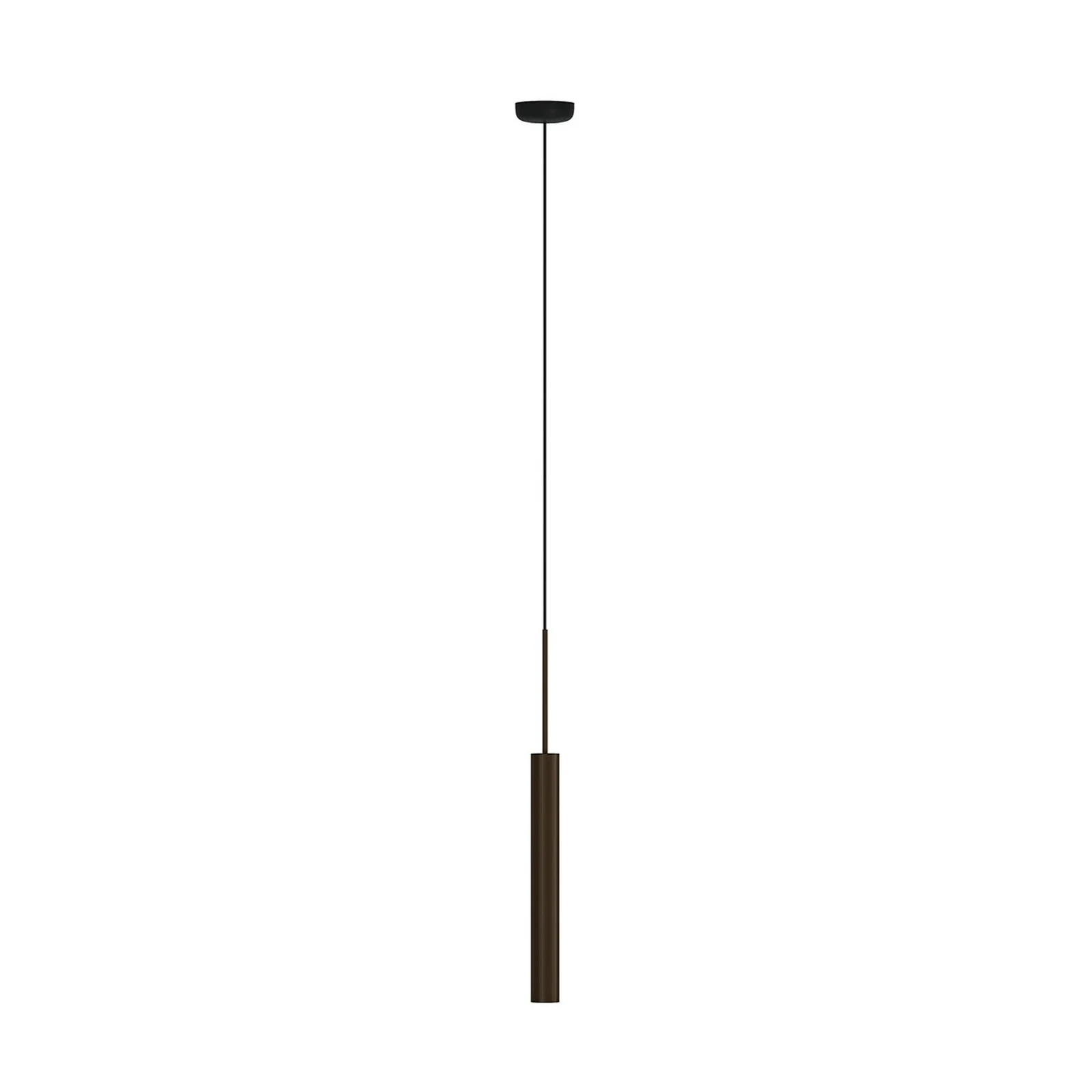 Závěsné světlo Audo Tubulaire, výška 48 cm, bronz, hliník