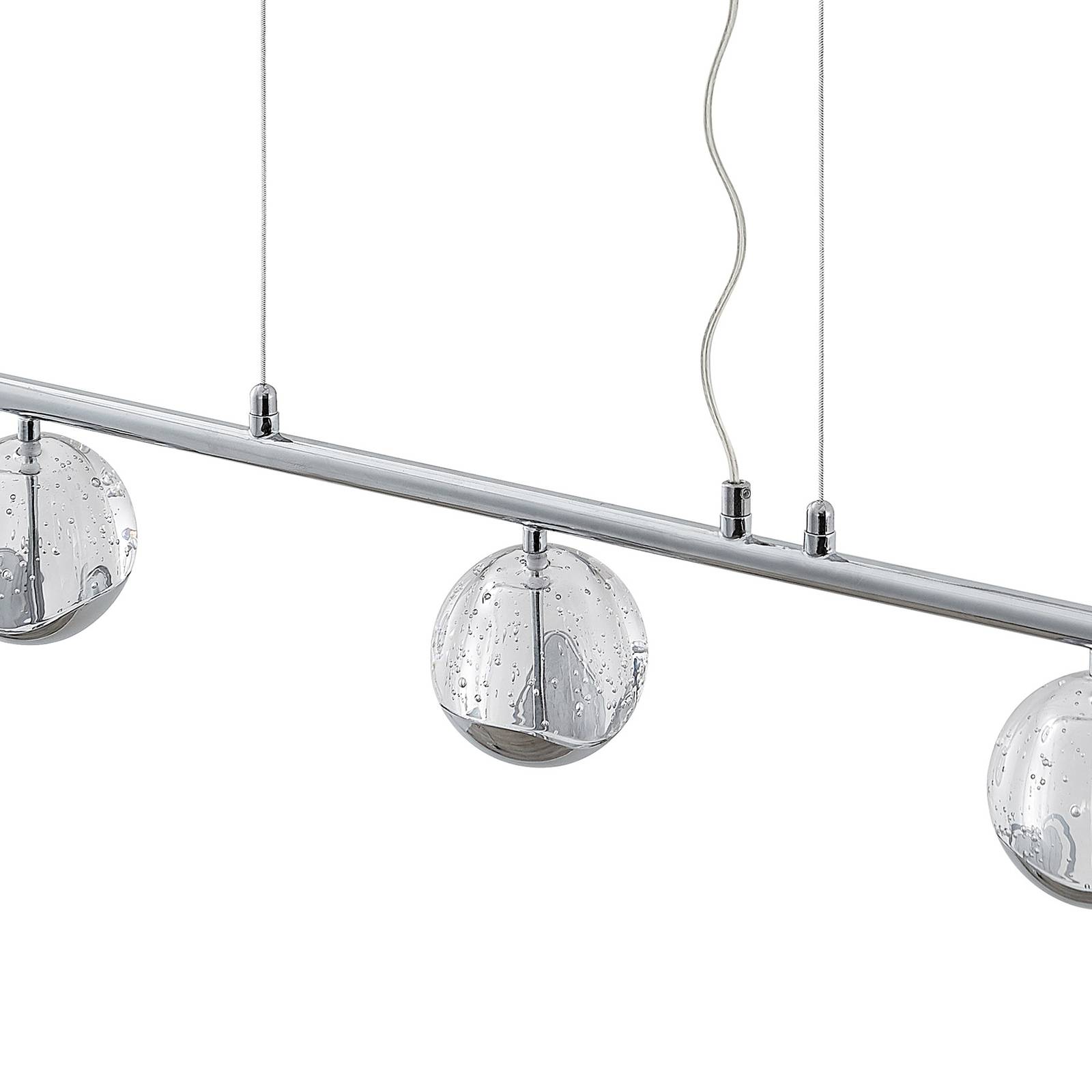 Lucande Kilio lampa wisząca LED, 5-punktowa, chrom