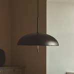 Versale pendellampe, svart, Ø 35 cm, metall, 2 x E27