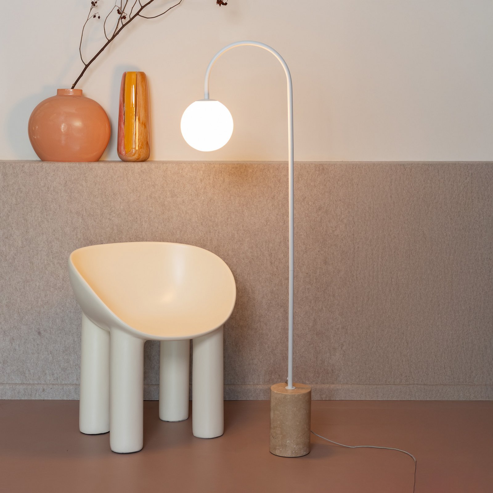 IT'S ABOUT ROMI Bogenlampe Tivoli, weiß, Höhe 163 cm