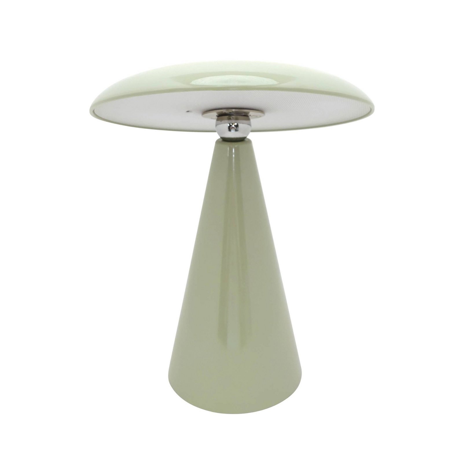 Lampă de masă reîncărcabilă Beacon LED Kinoko, verde, IP44, înălțime 27 cm