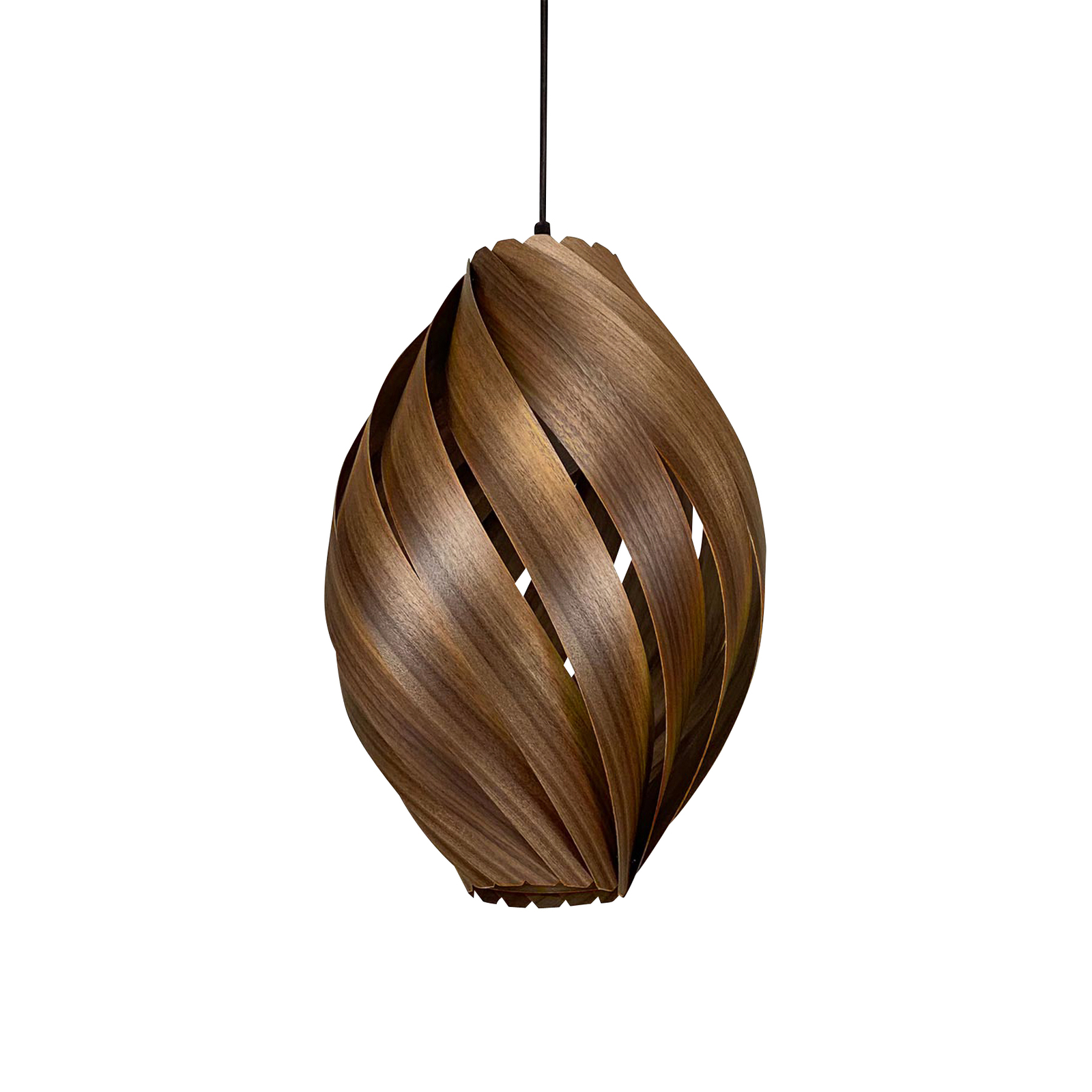 Gofurnit Ardere hanglamp, noten, hoogte 45 cm