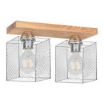 Deckenleuchte Norman Wood, zweiflammig