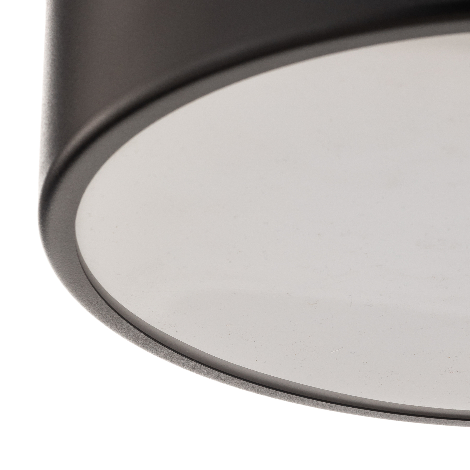 Plafondlamp Cleo 300, IP54, Ø 30 cm zwart