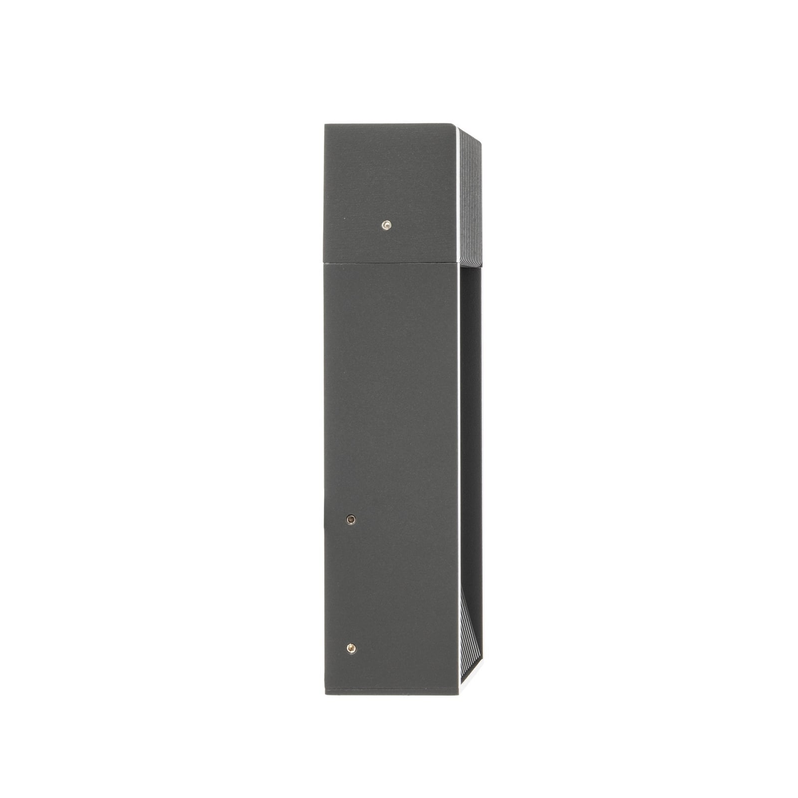 Tavion LED venkovní nástěnné svítidlo, antracit, IP65, 16 cm - Lucande Tavion LED venkovní nástěnné svítidlo, antracit, IP65, 16 cm - Lucande
