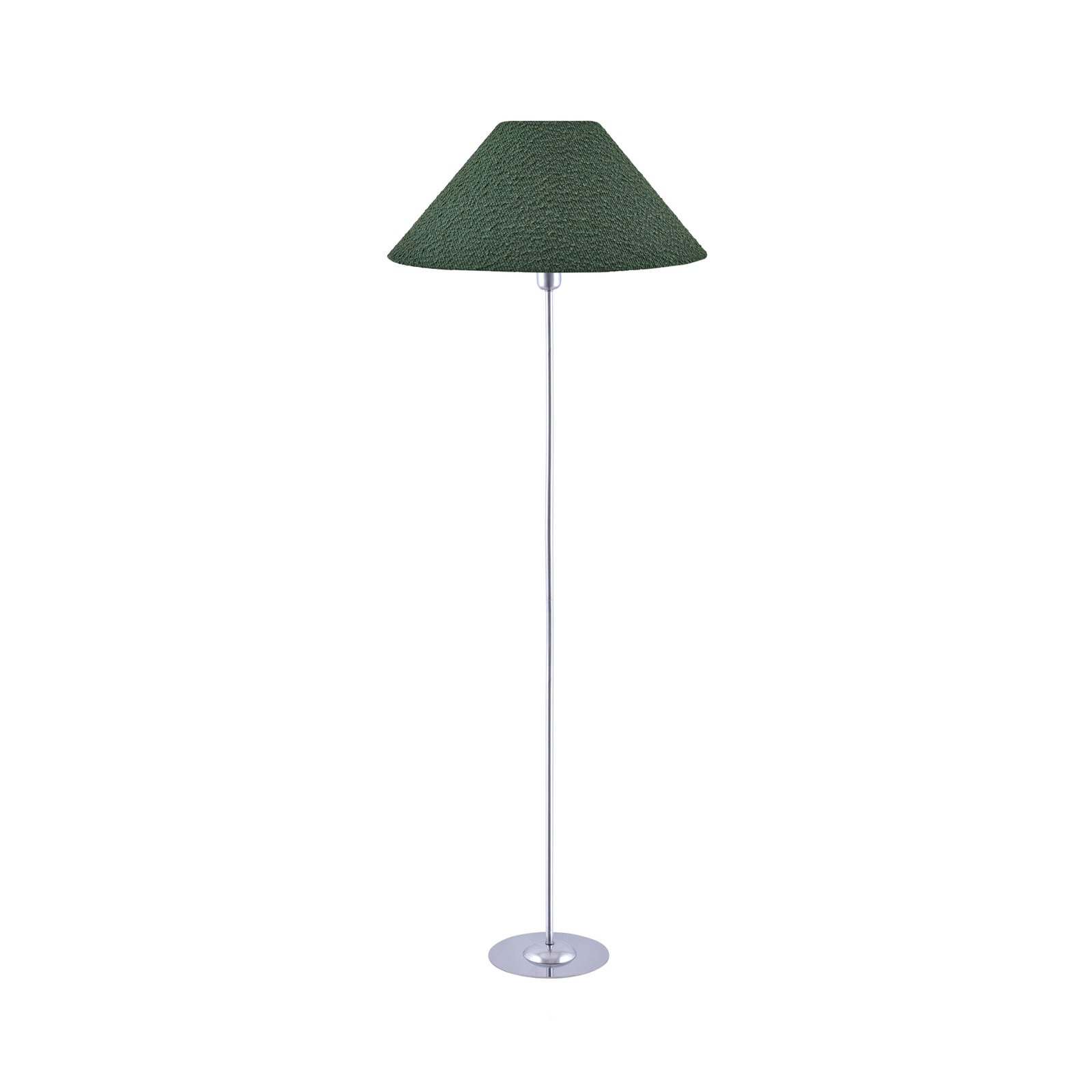 Lampe sur pied Iris vert/chrome textile Ø 45 cm - Globen Lighting