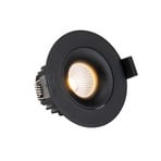 SLC OnePro LED downlight empotrable negro 3.000 K