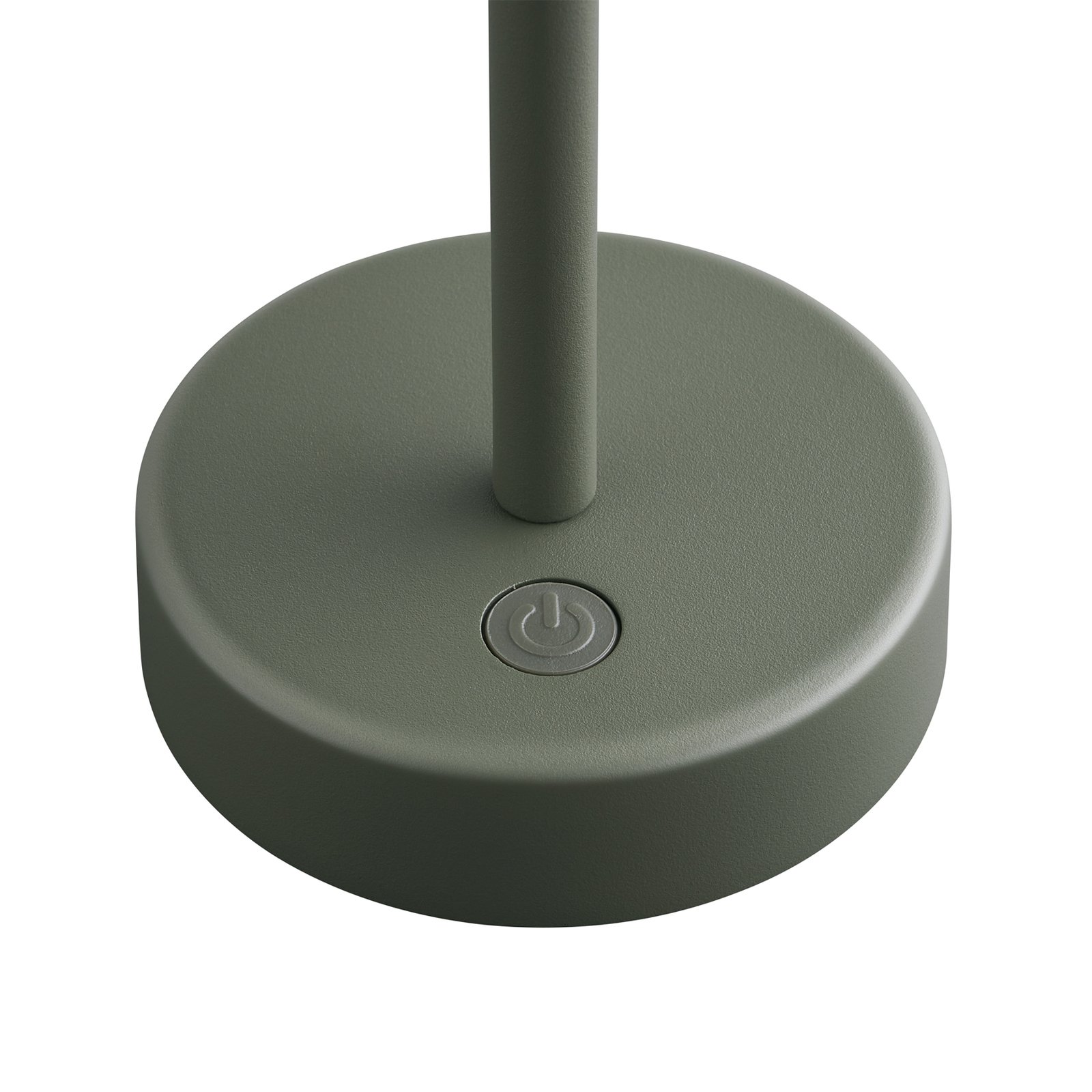 Lámpara de mesa LED recargable Ellen To-Go, aluminio, verde oliva