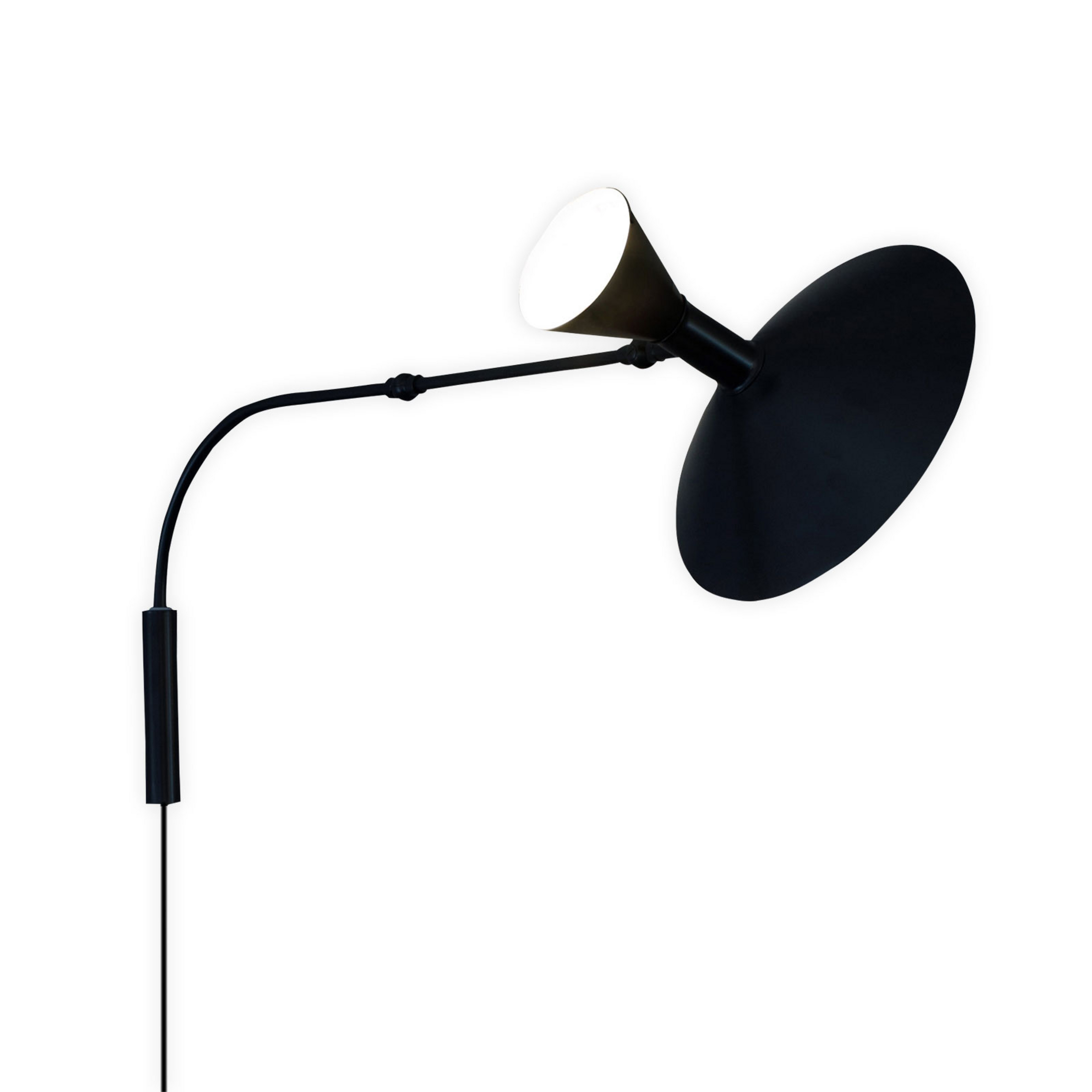 Nemo Lampe de Marseille aplique de pared, negro