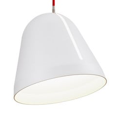 Nyta Tilt závesná lampa, kábel 3 m červená, biela