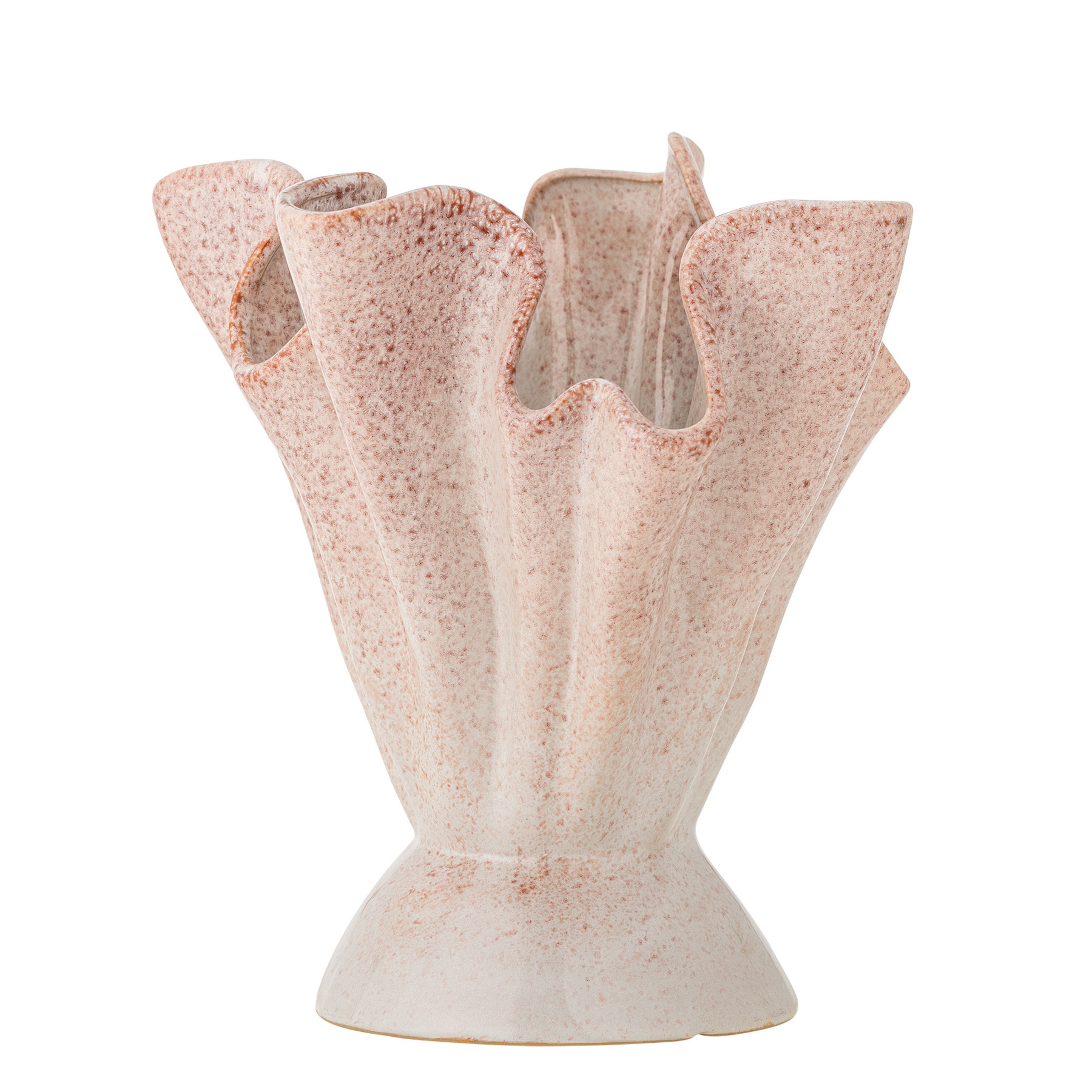 Vase Plier, faïence, rose, hauteur 29 cm - BLOOMINGVILLE