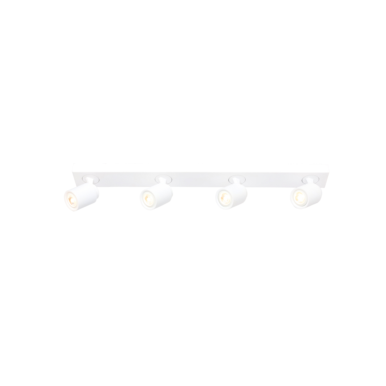 Razza plafondspot, wit, lengte 82 cm, 4-lamps, metaal