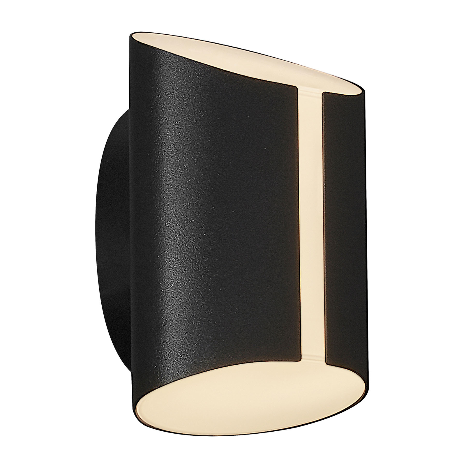 Grip LED outdoor wall lamp, CCT smart home, black