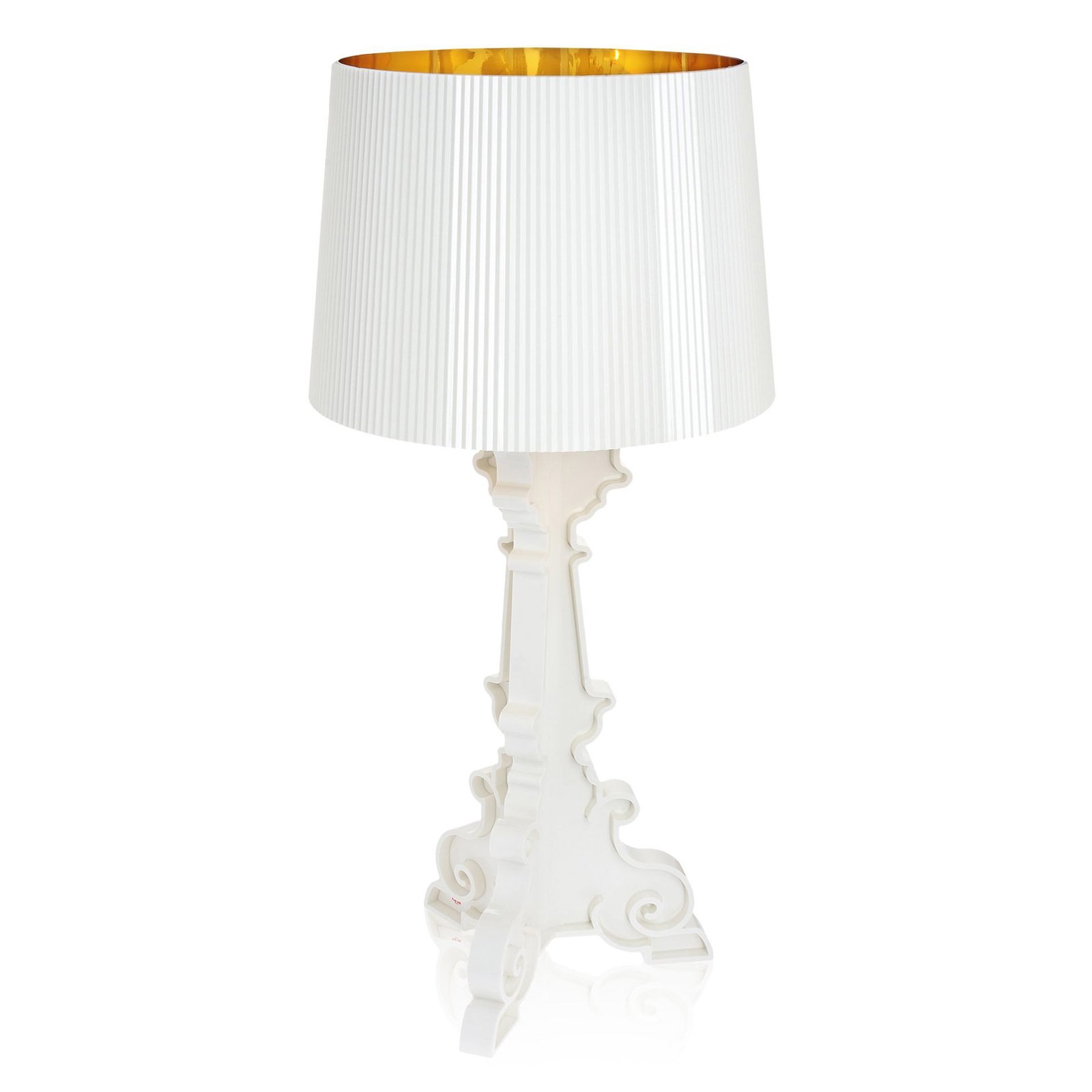 Kartell Bourgie lámpara de mesa LED E14 blanco/oro