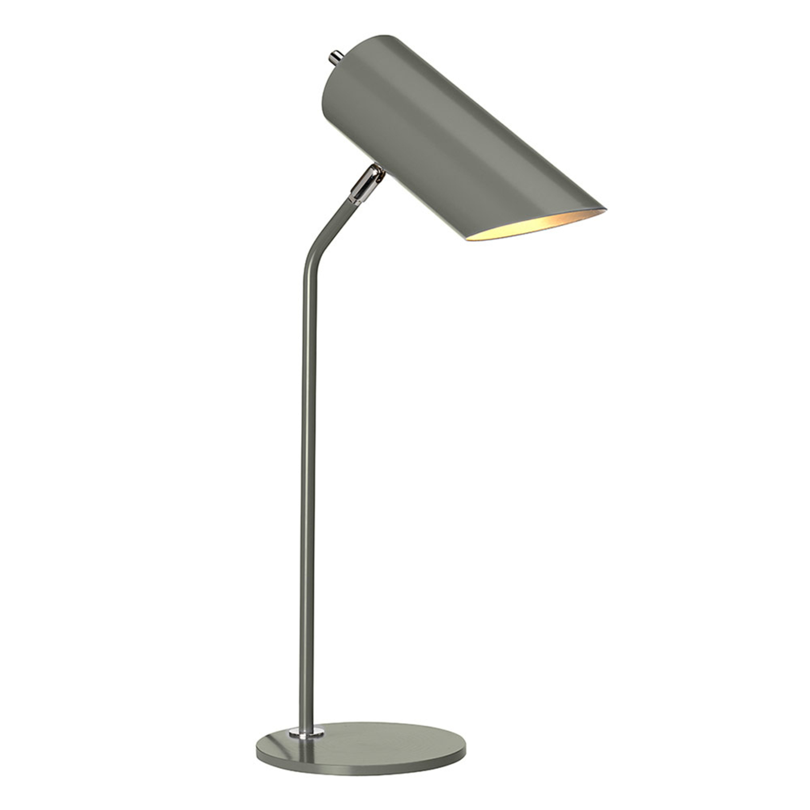 Stolní lampa Quinto tmavošedá/nikl