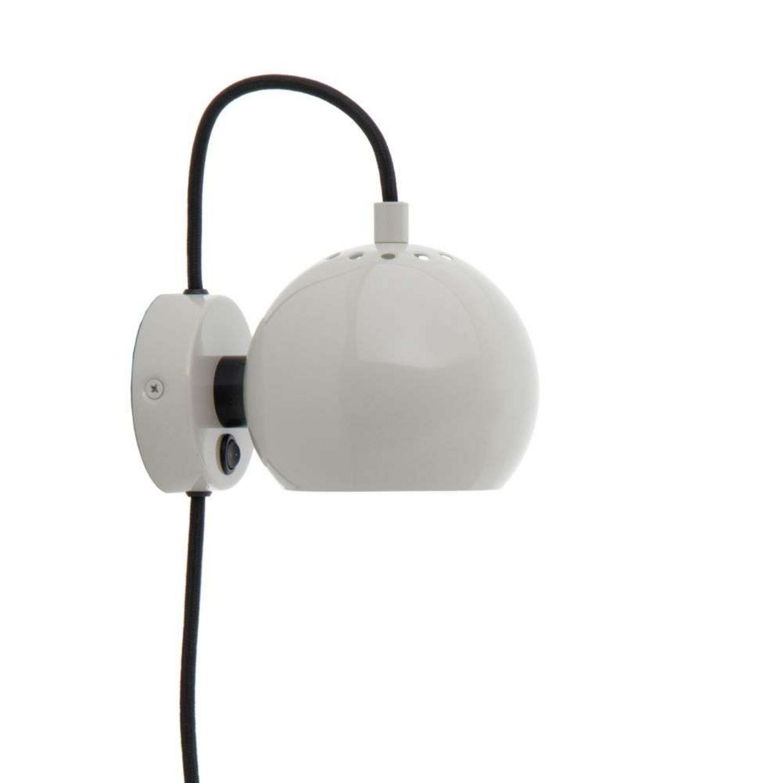 Ball Candeeiro de Parede Glossy Pale Grey - Frandsen