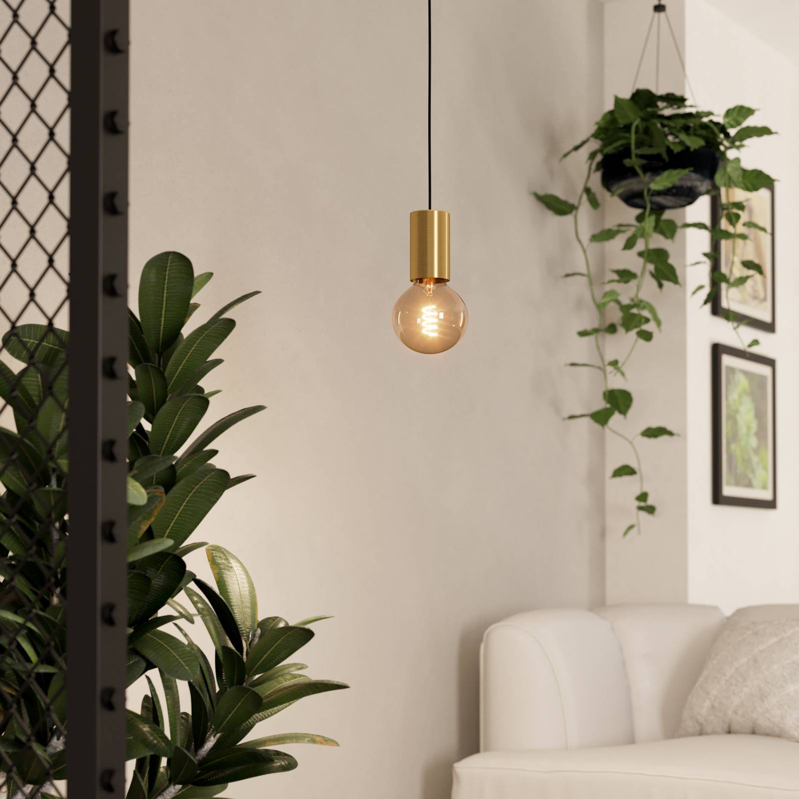 Hängeleuchte Pozueta 1, einflammig, messing günstig online kaufen