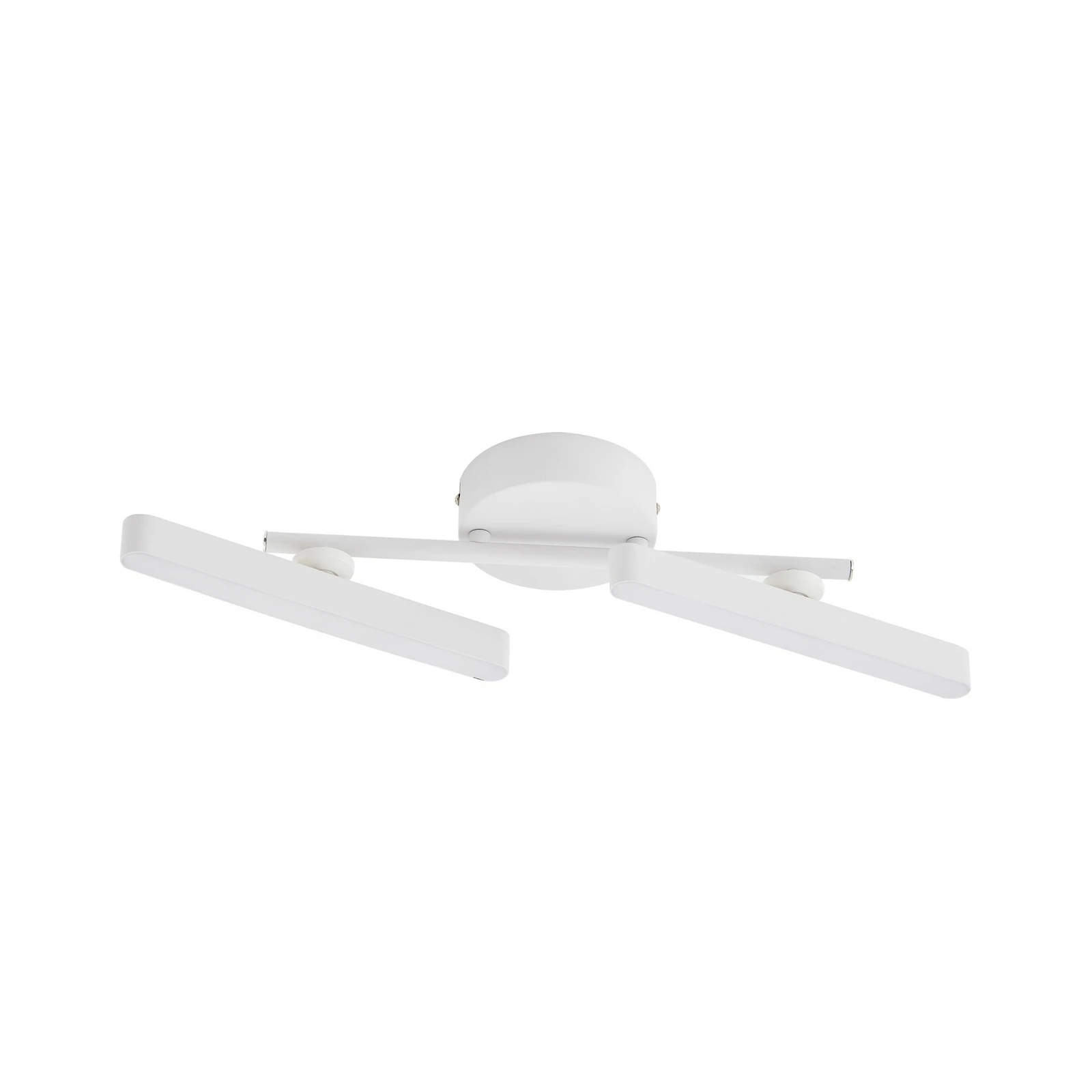 Lindby LED prožektors Eldrin, balts, 2 gaismas, gaismas lente
