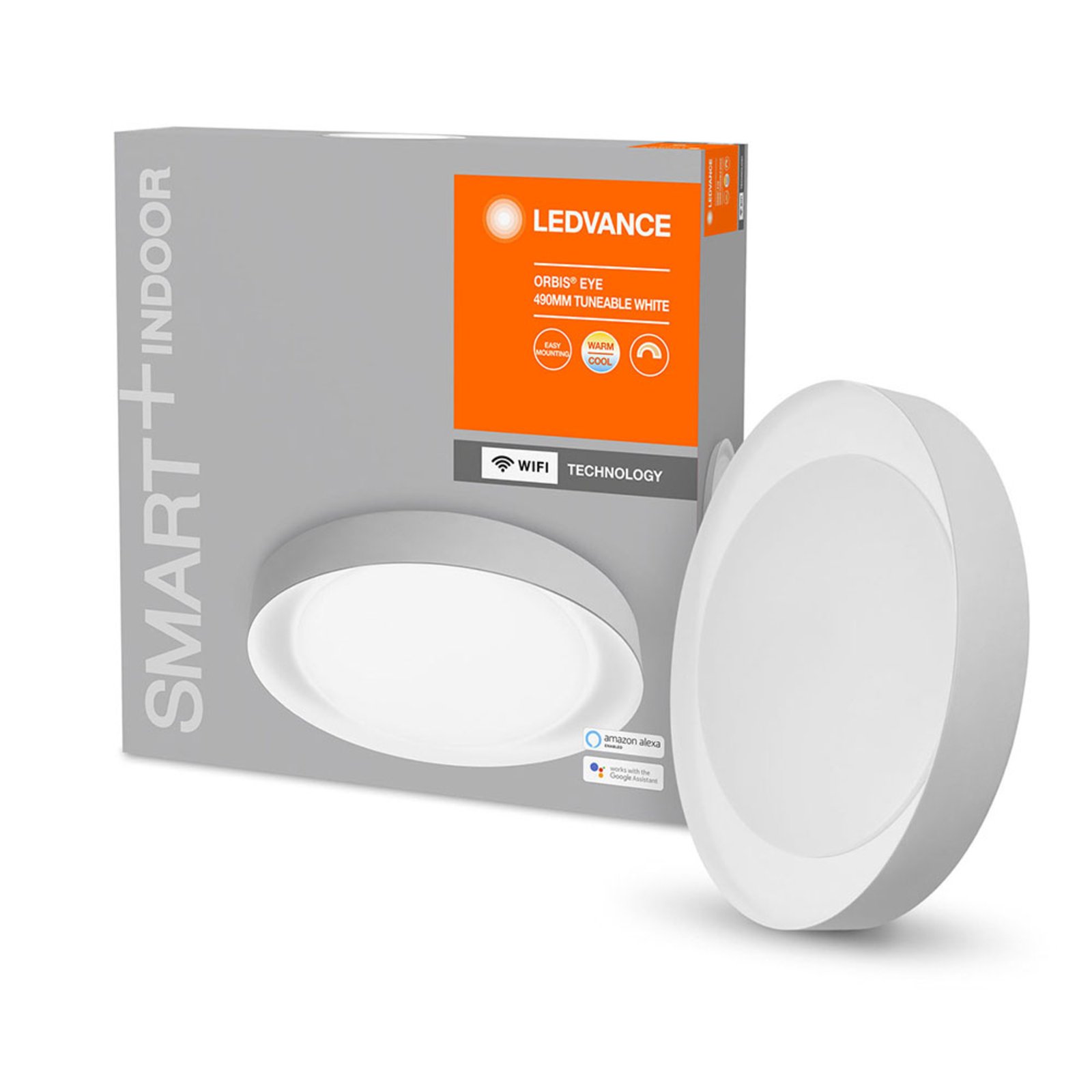LEDVANCE SMART+ WiFi Orbis Eye CCT 49 cm harmaa