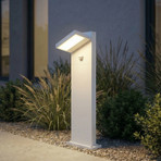 „Lucande“ LED kelio šviestuvas „Silvan“, baltas, 65 cm, su jutikliu, IP54