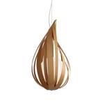 LZF Luminária suspensa média Raindrop em design de madeira