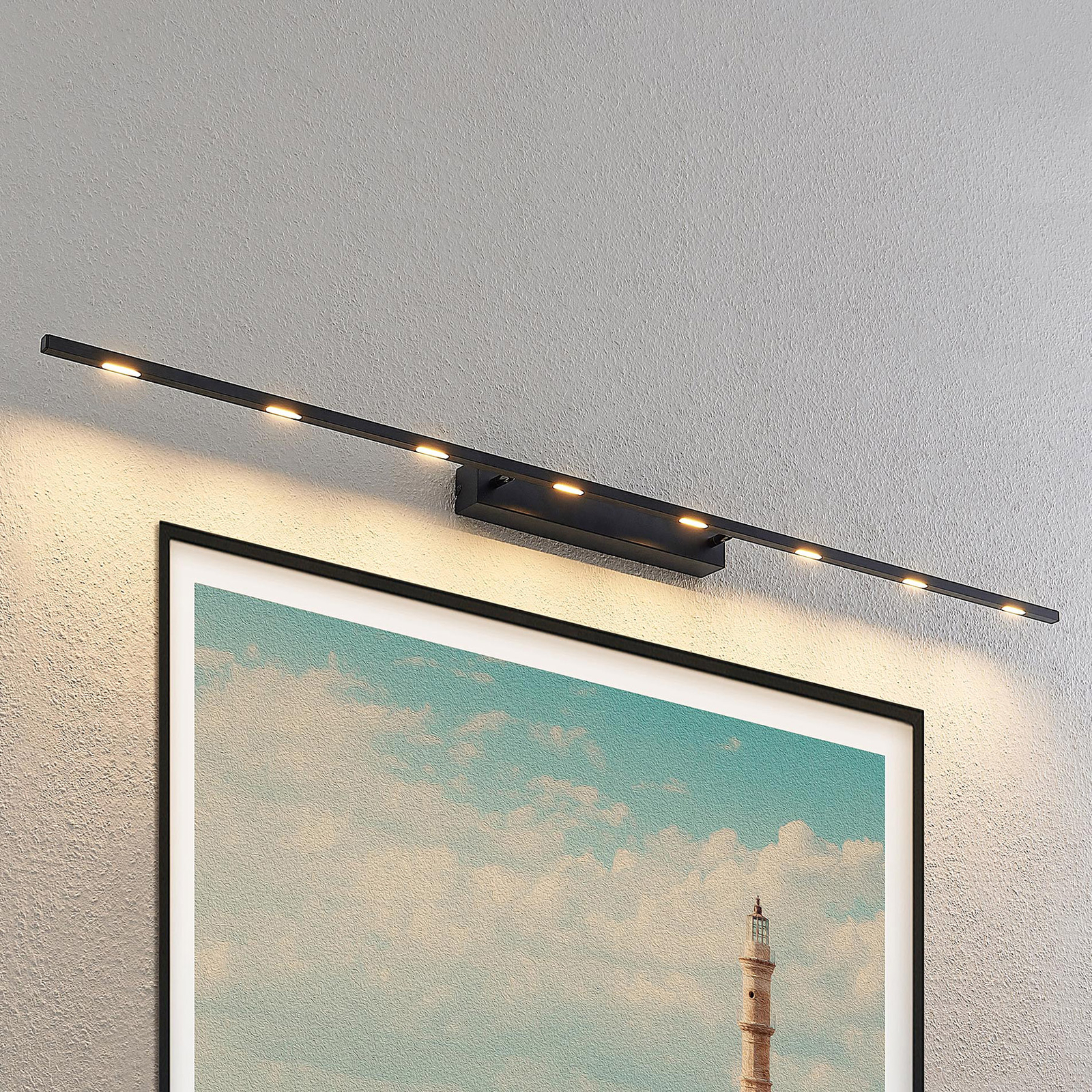 Lucande Stakato -LED-seinävalaisin 8-lamppuinen
