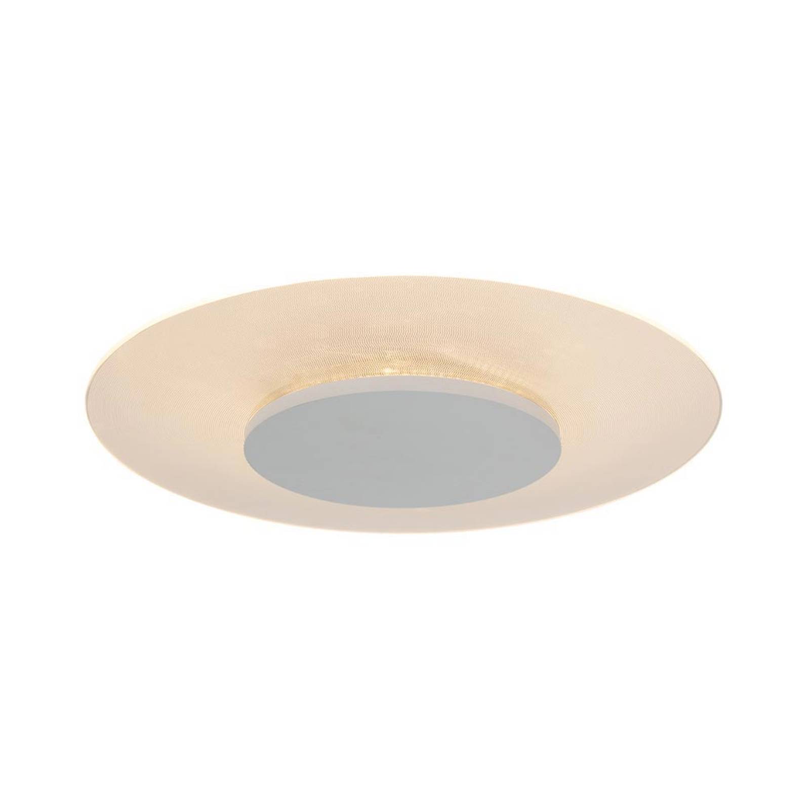 Deckenleucht Lido - glas - metall - 28 cm - Eingebaut (led) - 7797W - Glas - Steinhauer