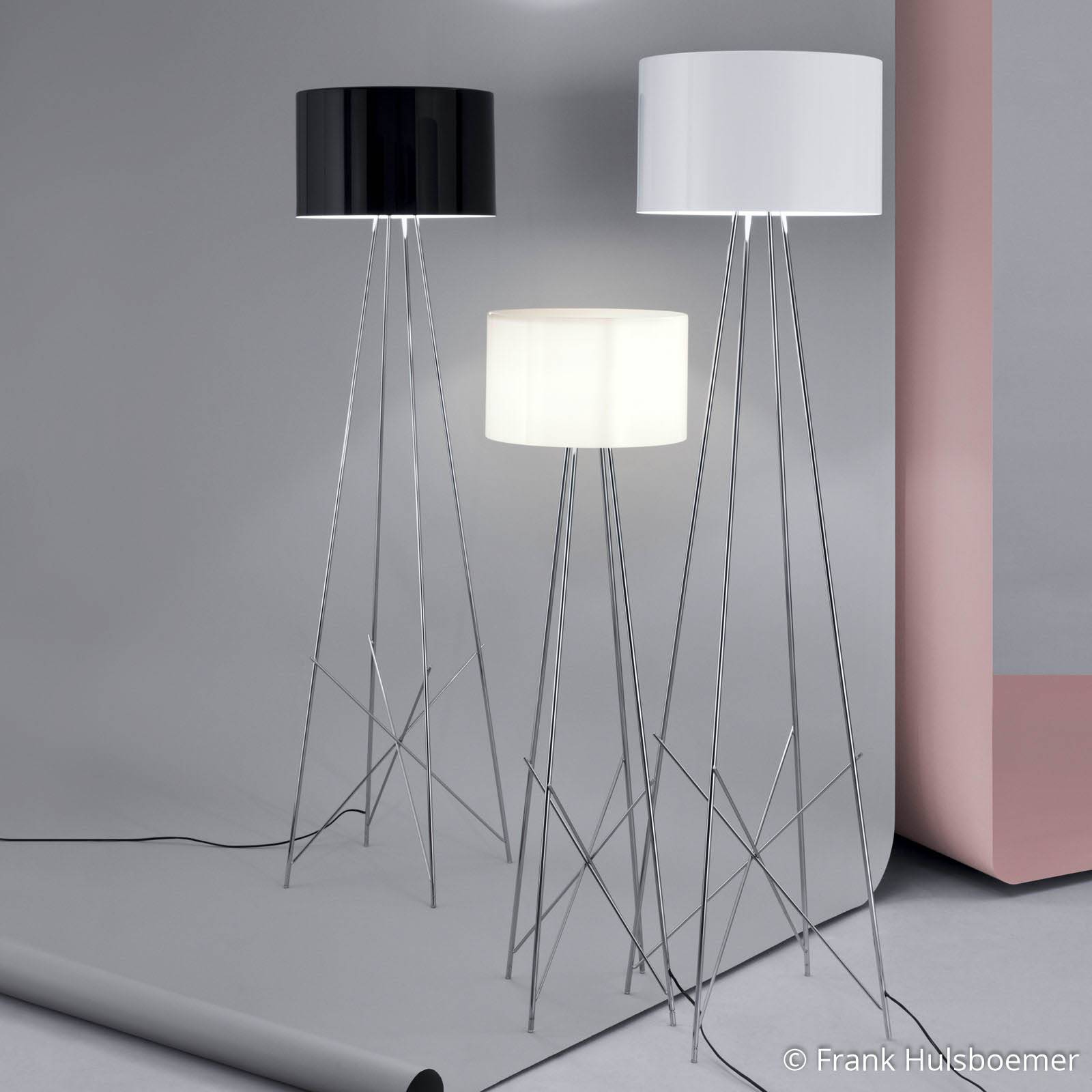 FLOS RAY F2 - Lampa stojąca przezroczysty szklany klosz