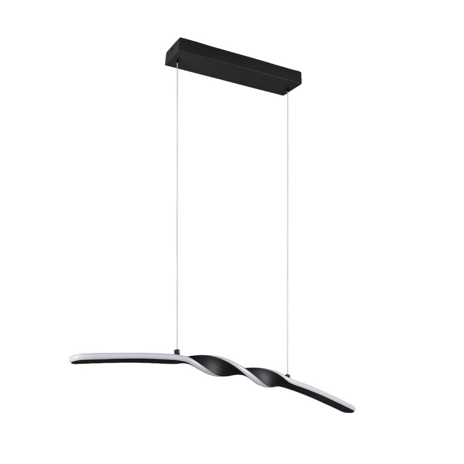 REALITY LED-Pendelleuchte Ginko R35791132, 18W, 3000K, 1980lm, warmweiß, IP20, schwarz