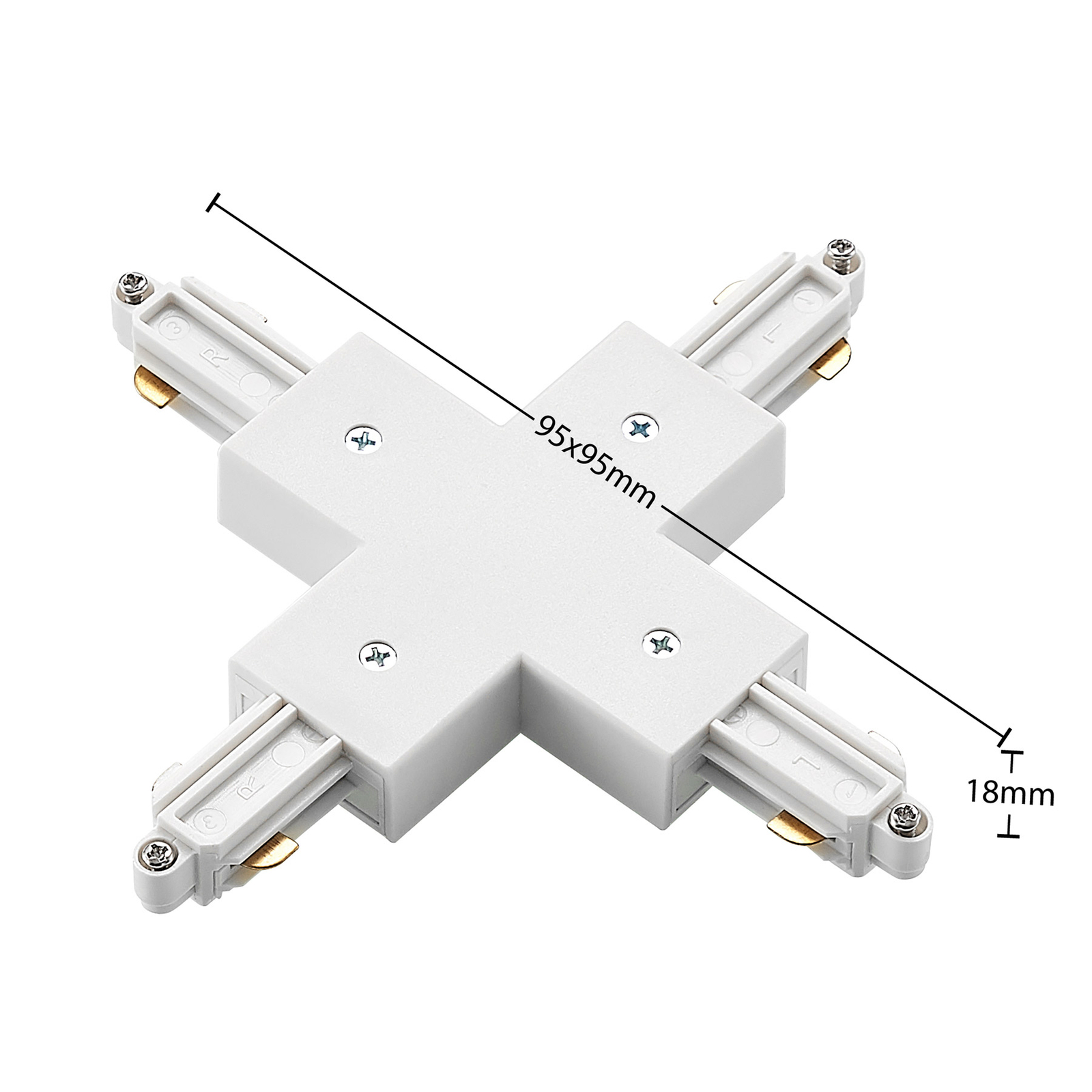 Linaro Track X-Connector Wit - Lindby