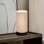 Tischleuchte Feniglia mit Leinenschirm natur