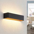 Arcchio Karam LED sienas lampa, 36,5 cm, melna