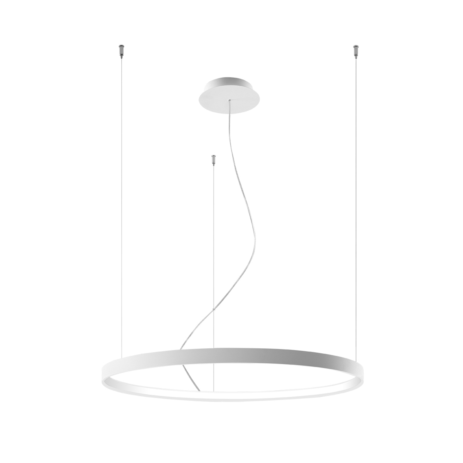 LED hanglamp Rio 78, horizontaal, 3.000 K, wit