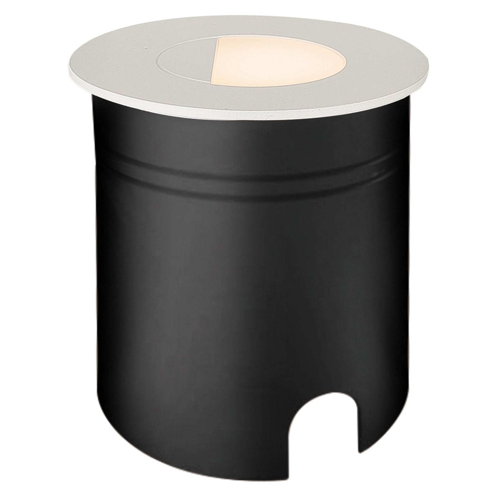 Luz LED embutida Aspen com difusor, redonda, branca