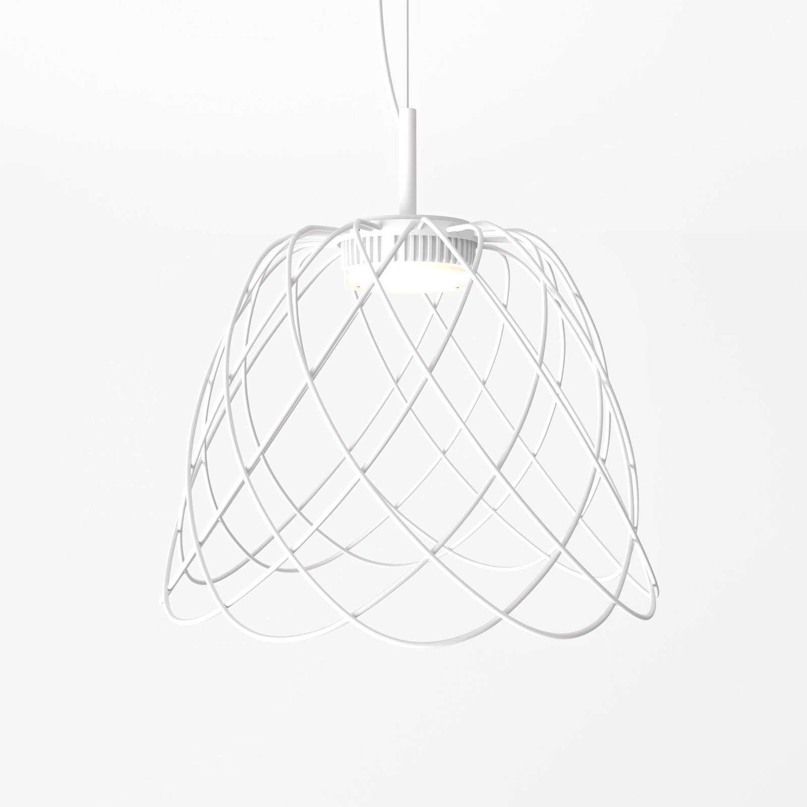 LED-Hängeleuchte Nefer, IP44, Ø 29 cm, sandweiß