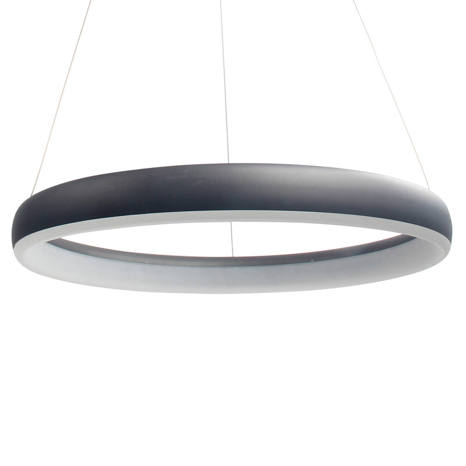 WiZ Clint LED-Hängeleuchte schwarz, Ø 60 cm