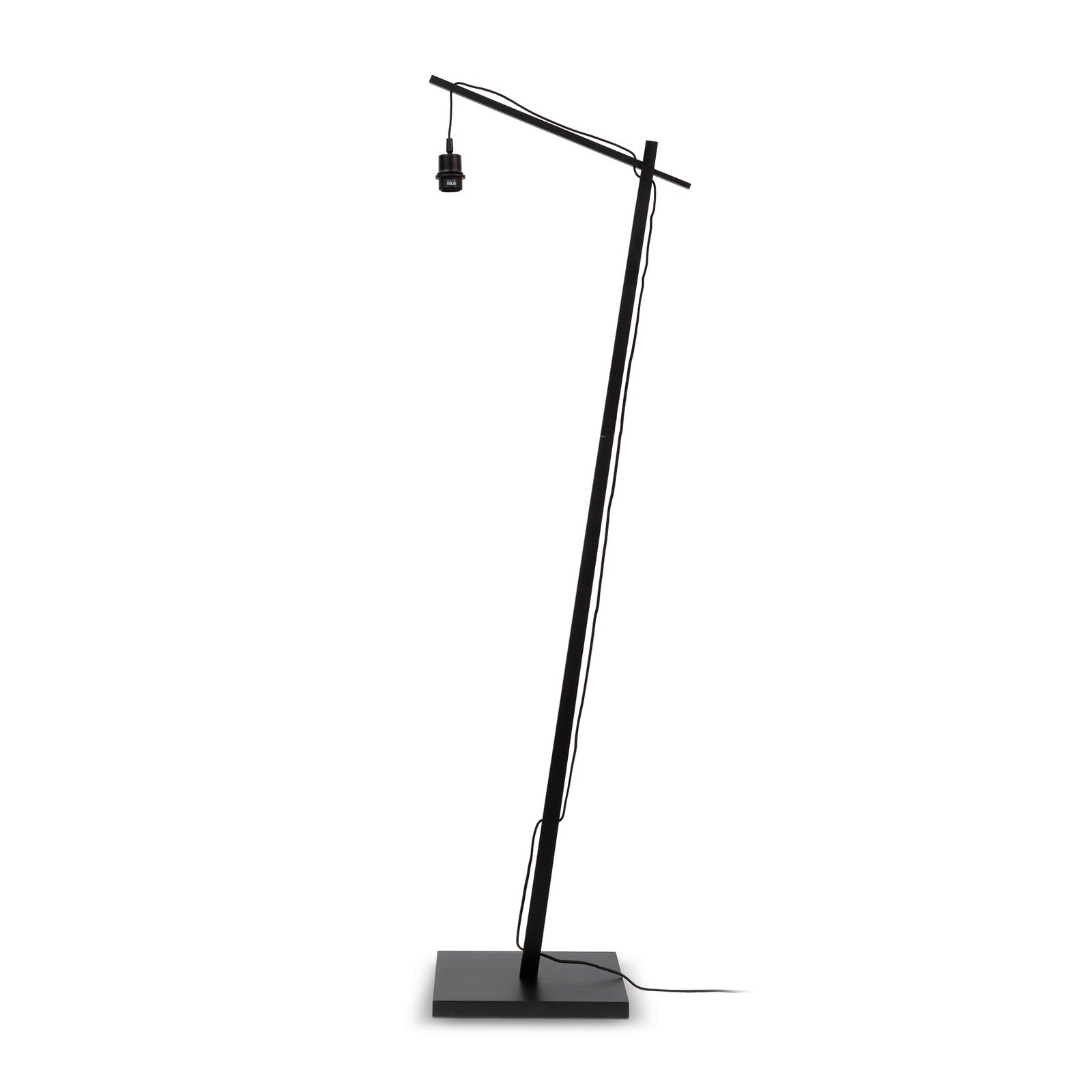 GOOD & MOJO Oblúková lampa Cango veľká, čierna, výška 176 cm