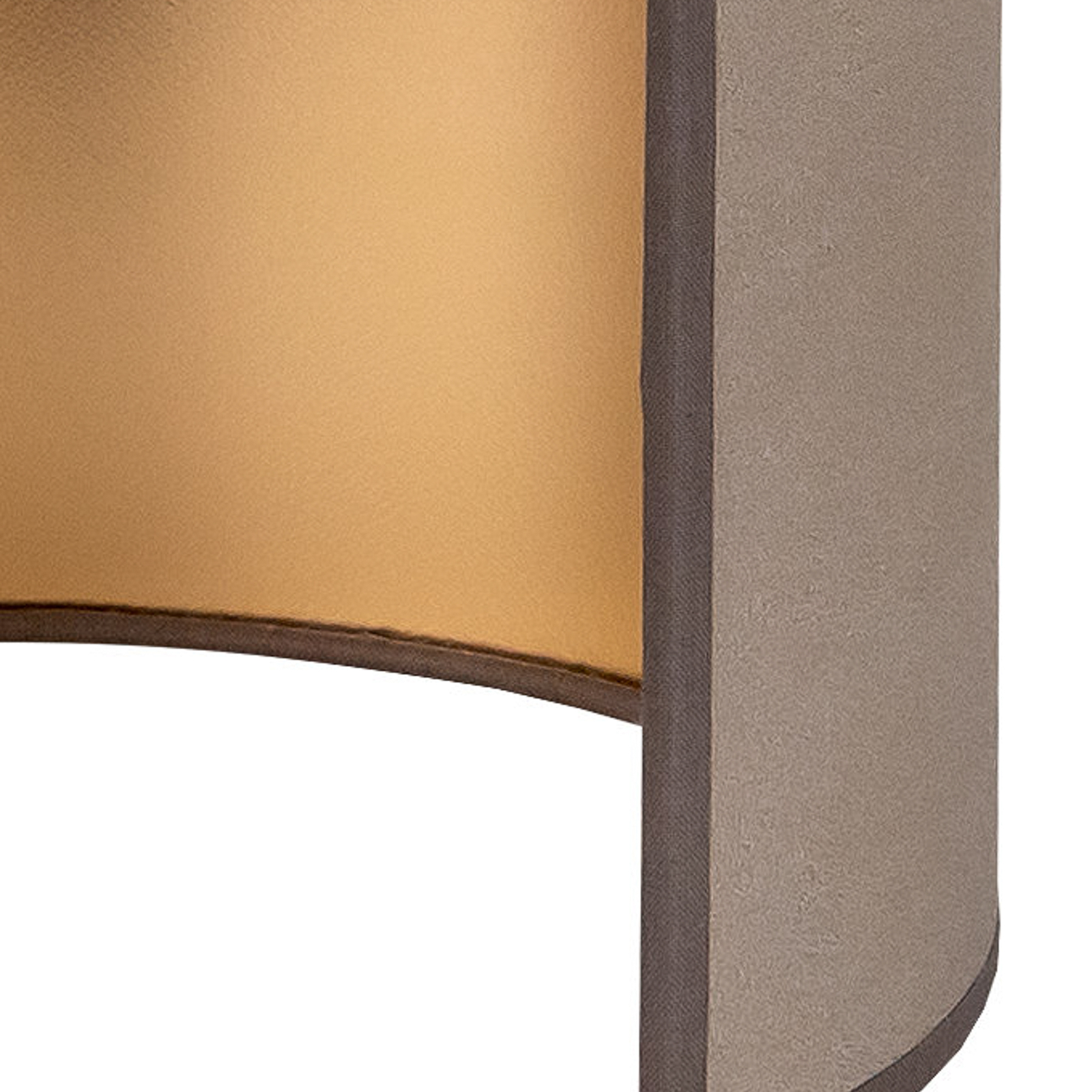 Envostar wall lamp Idun, earth-coloured, imitation leather vegan, 24 cm