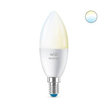 WiZ C37 bombilla LED E14 4,9W vela mate