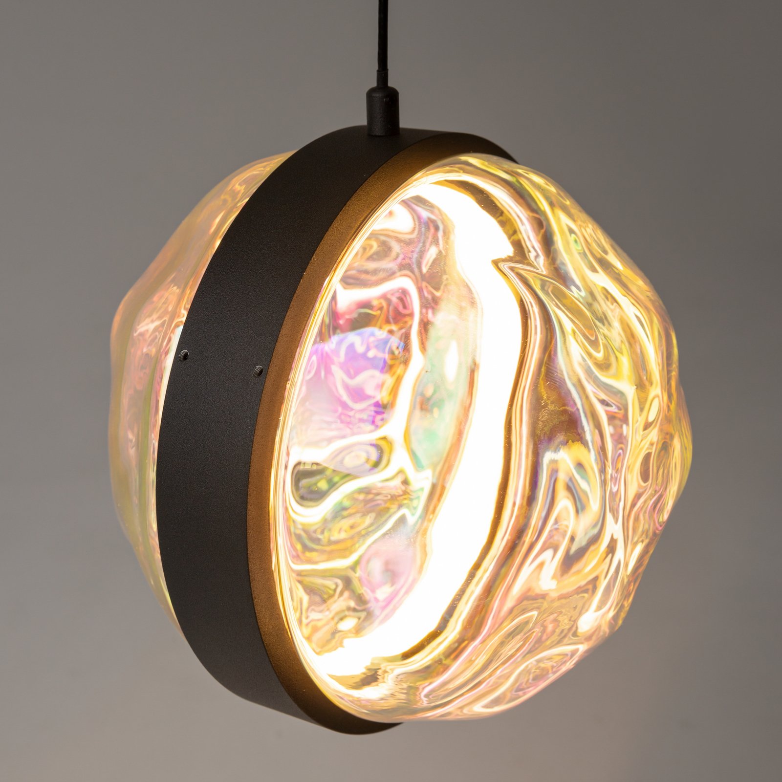 Maytoni LED-Hängeleuchte Misterio,1-flammig, schwarz/multi