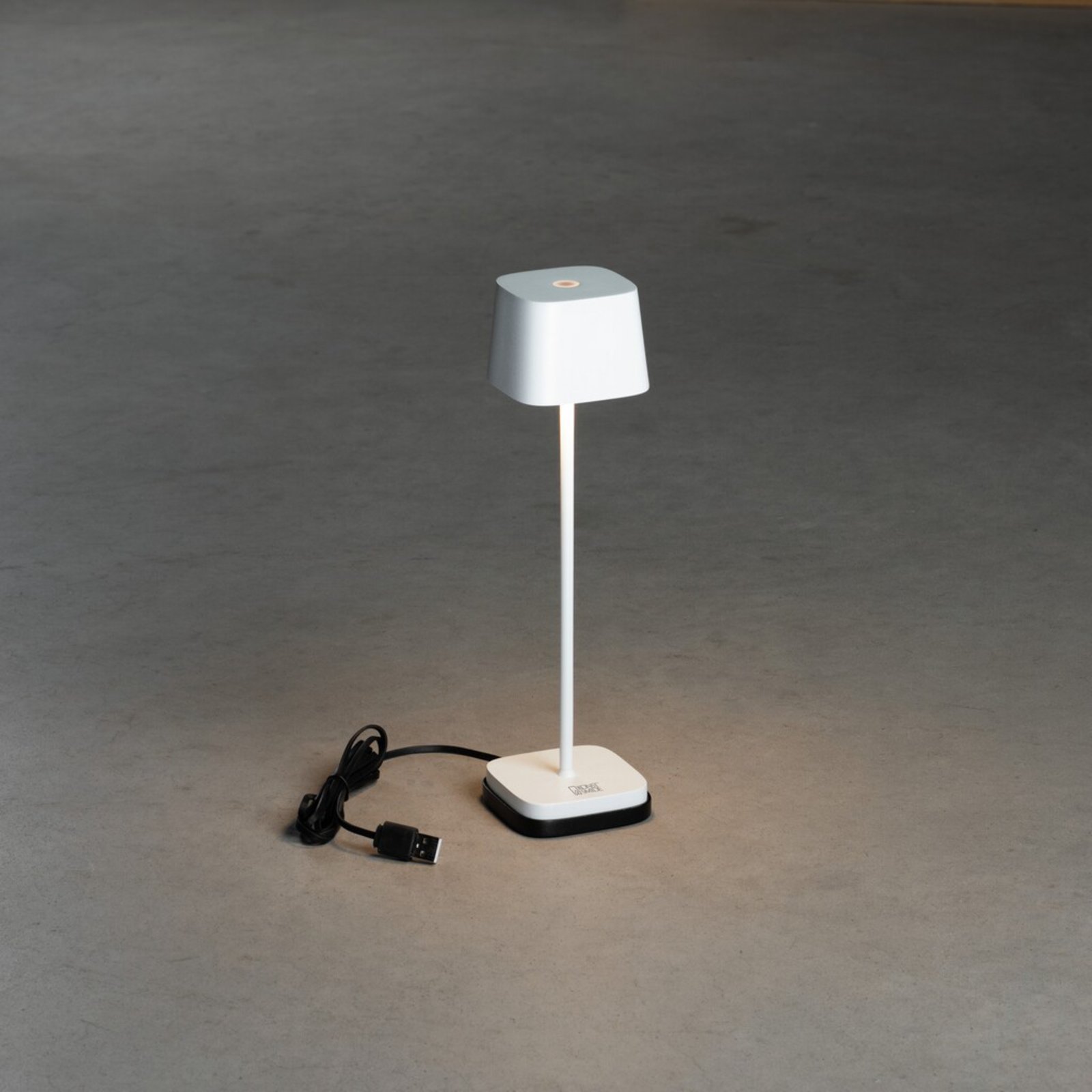 LED-Tischleuchte Capri-Mini für außen, weiß