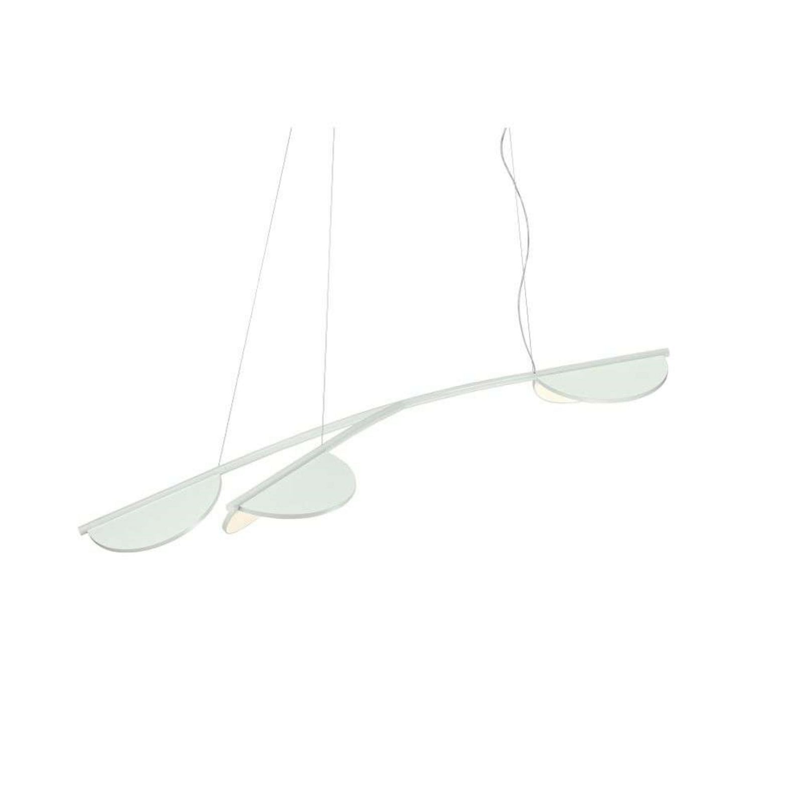 Almendra S3 Y Short Pendel Off-White FLOS - Stue - Aluminium